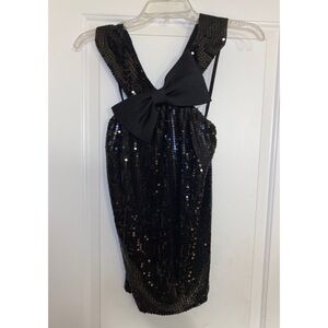 Jovani Sequin Tank Black